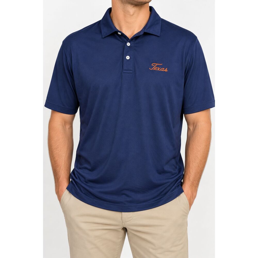 RLX Ralph Lauren Texas Golf Polo Mens XL Navy Blue Wicking Stretch Performance